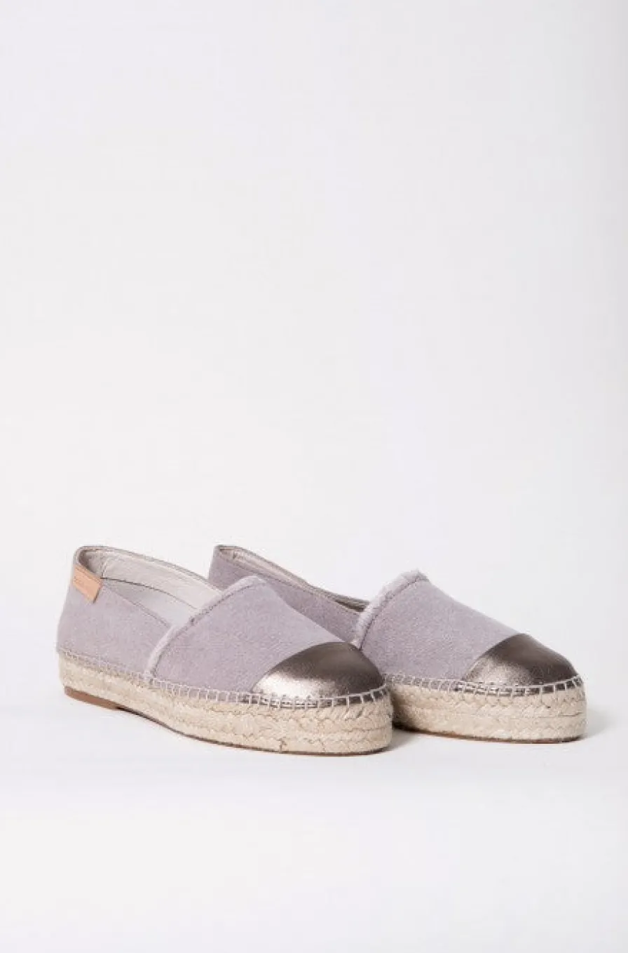 Sale Espadrilles plateforme Femme Grises | Chaussures