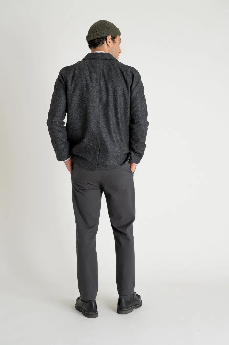 Shop Manteau court en laine SAPPORO Gris | Femme Manteaux & Vestes