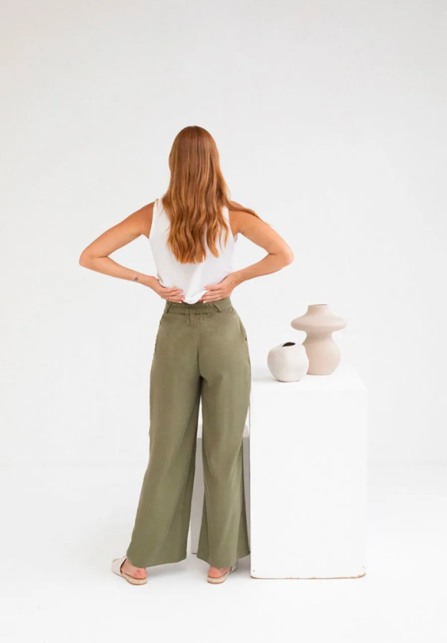 Best Pantalon À Pinces En Tencel - Ecoresponsable Femme Fin De Collection | Pantalons & Jeans