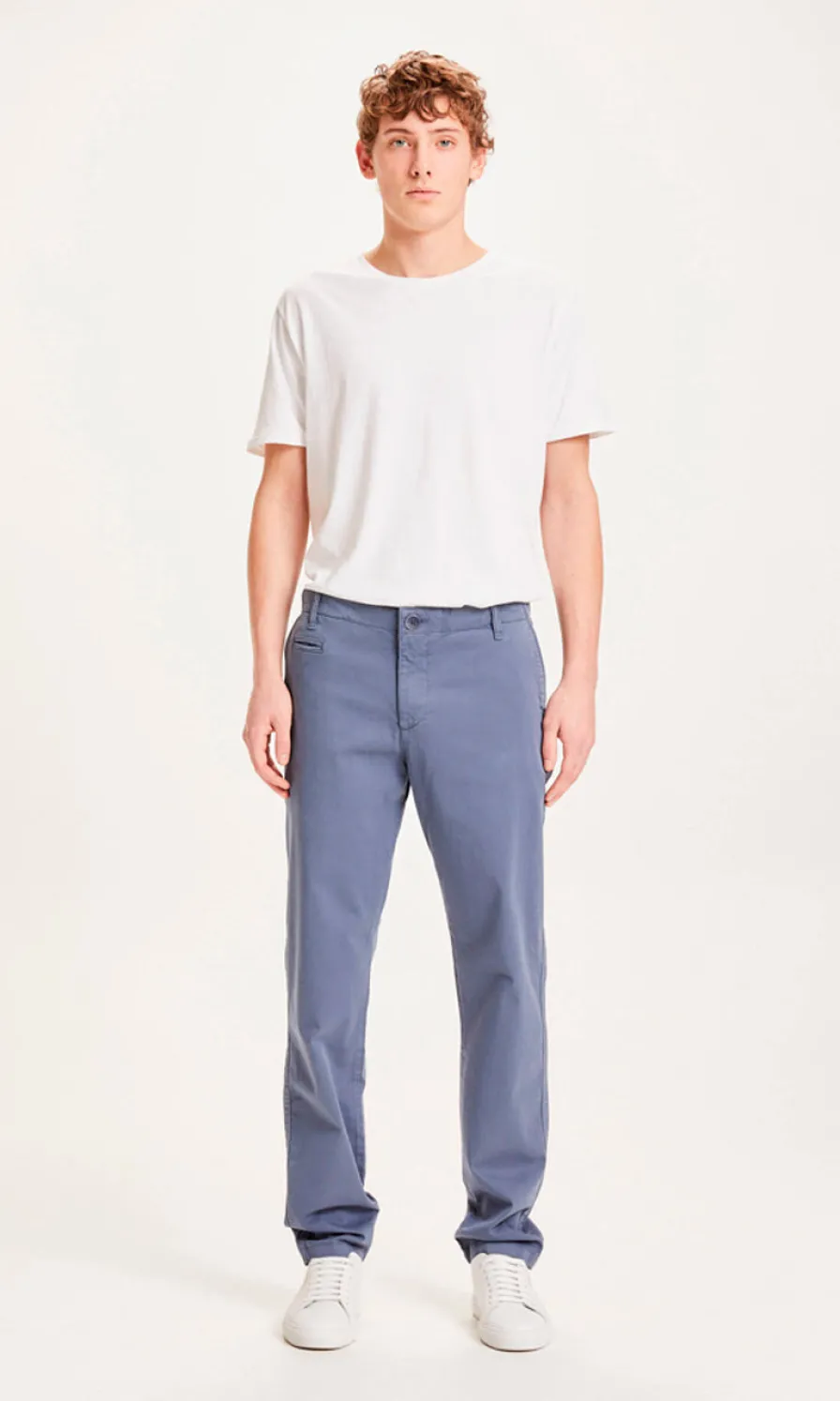 New Pantalon chino droit Homme Bleu gris | Homme Pantalons Et Shorts