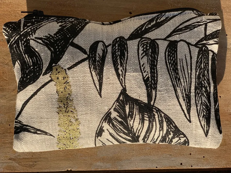 Sale Pochette Alice fermeture éclair imprimé fleuri en Coton Biologique GOTS - Cousu à la main à l'Ile d'Oléron (France) ecoresponsable Petite Maroquinerie