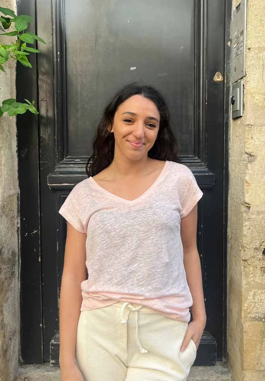 Flash Sale Tee-shirt Unicolor Coton Upcyclé | Femme Tops